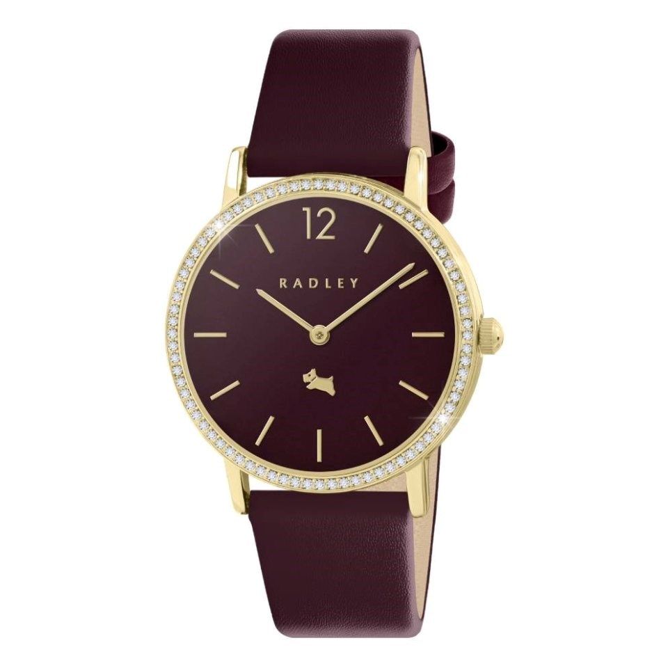 Lot 285: Radley GP 27mm HEART CHARM HUNTER GREEN LEATHER STRAP