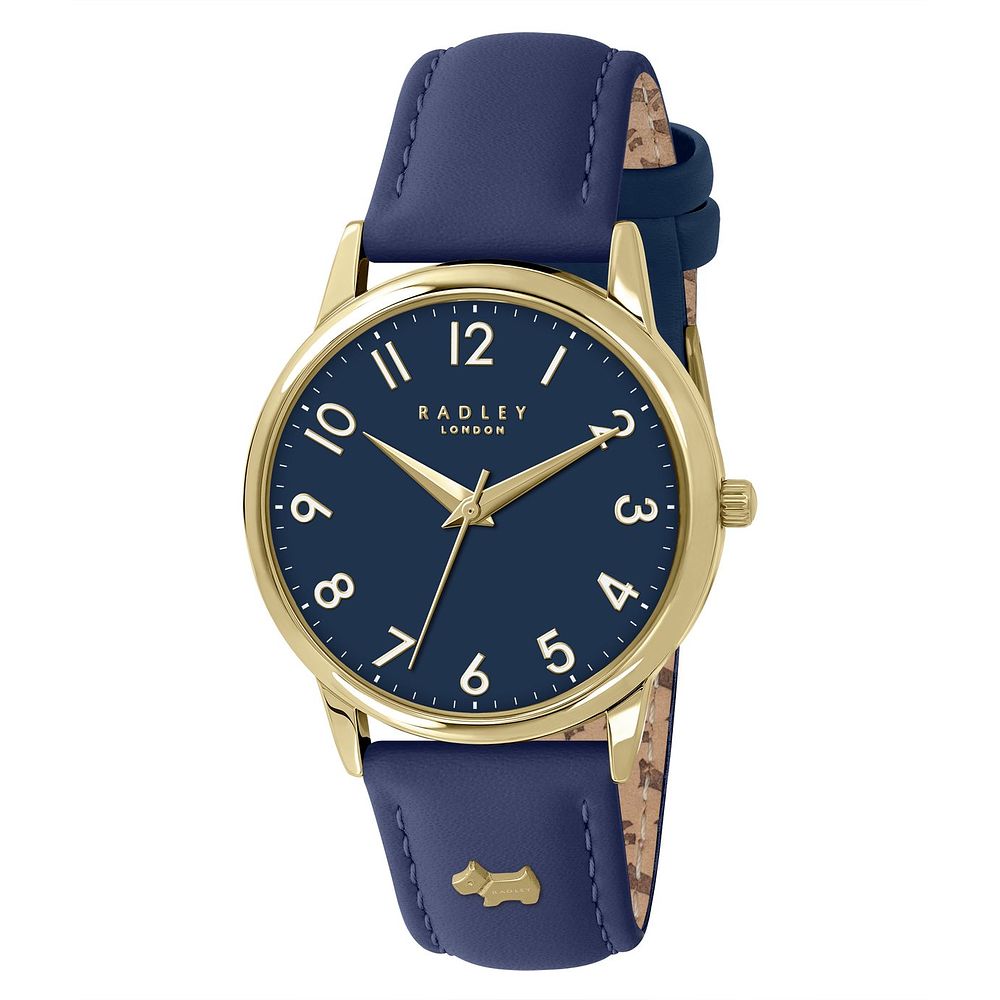 Lot 321: RADLEY GP 20mm NAVY LEATHER STRAP