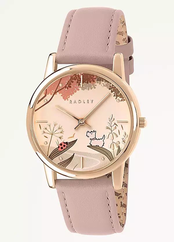 Lot 343: Radley RGP 35mm Carnation Leather Strap