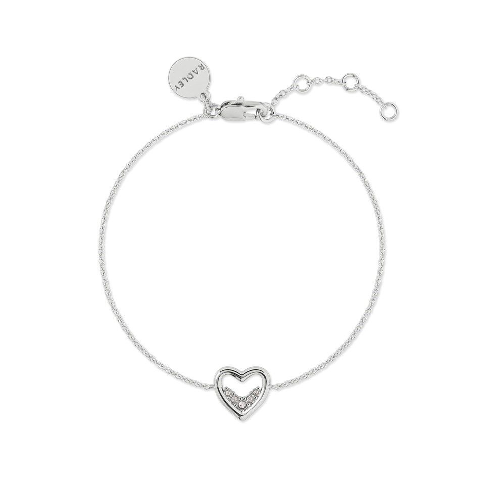 Lot 437: Radley S Stone Set Open Heart Bracelet