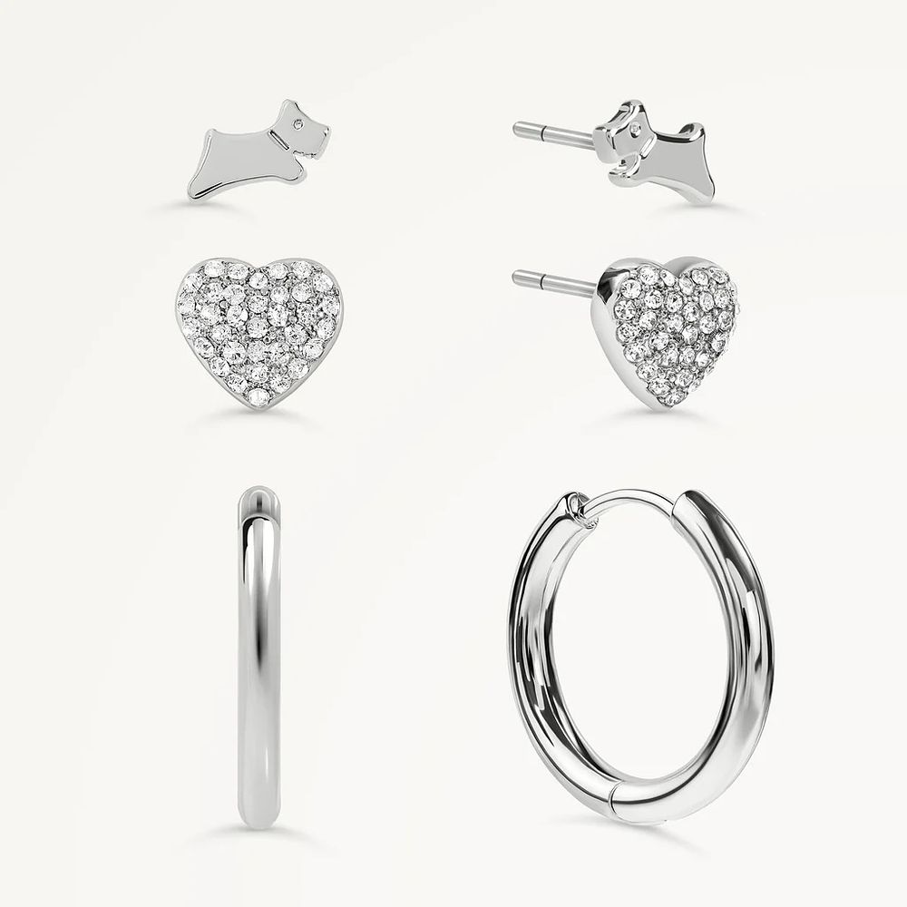 Lot 440: Radley Silver Plated Triple Pack Earrings
