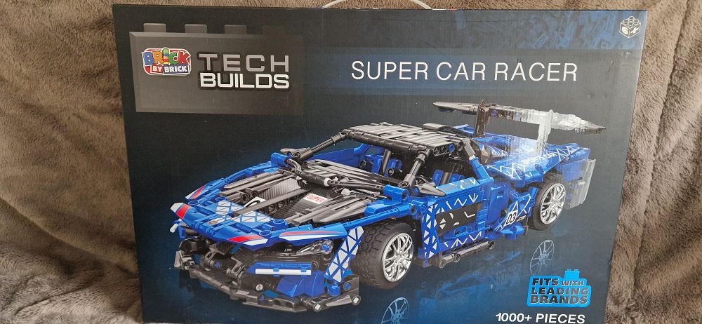 Lot 1044: Block Tech Mega Sports Car building set.