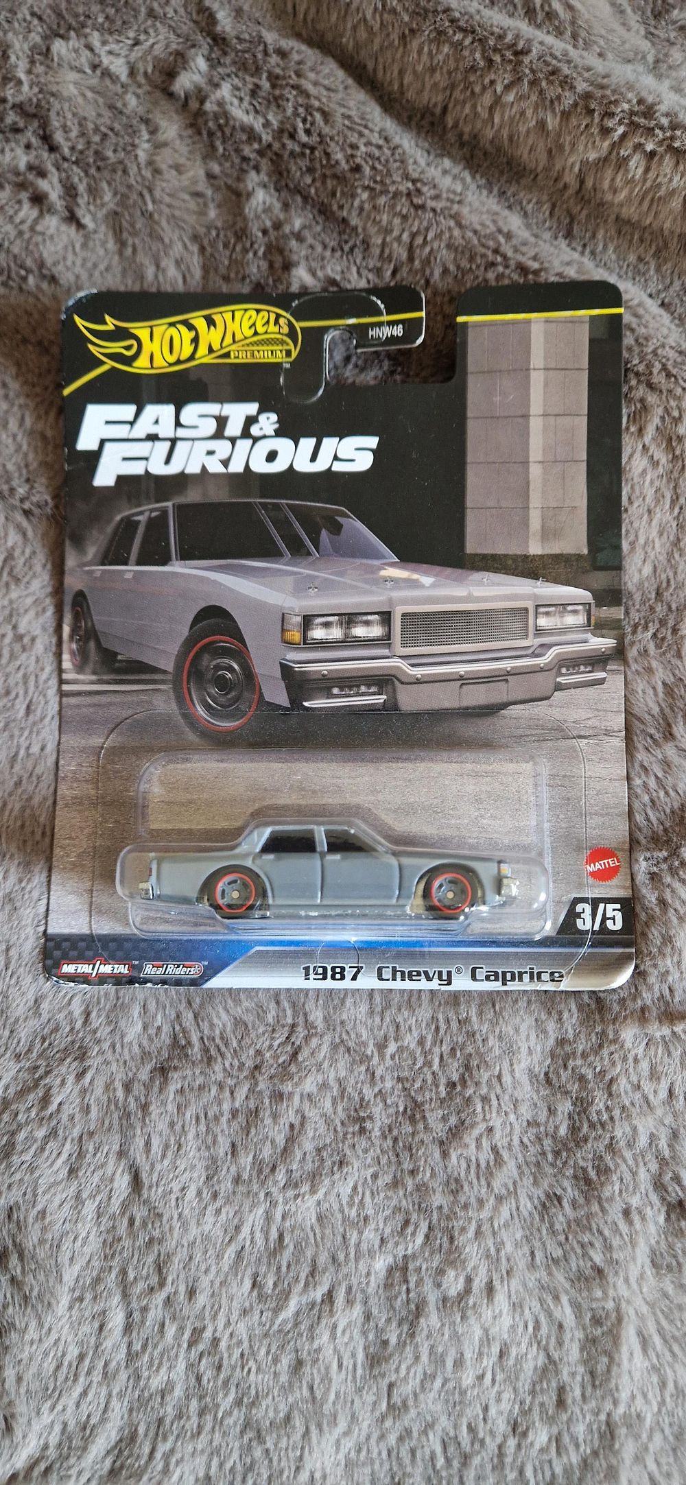 Lot 1133: Hot Wheels Premium Fast & Furious 1987 Chevy Caprice (3/5) diecast toy car.