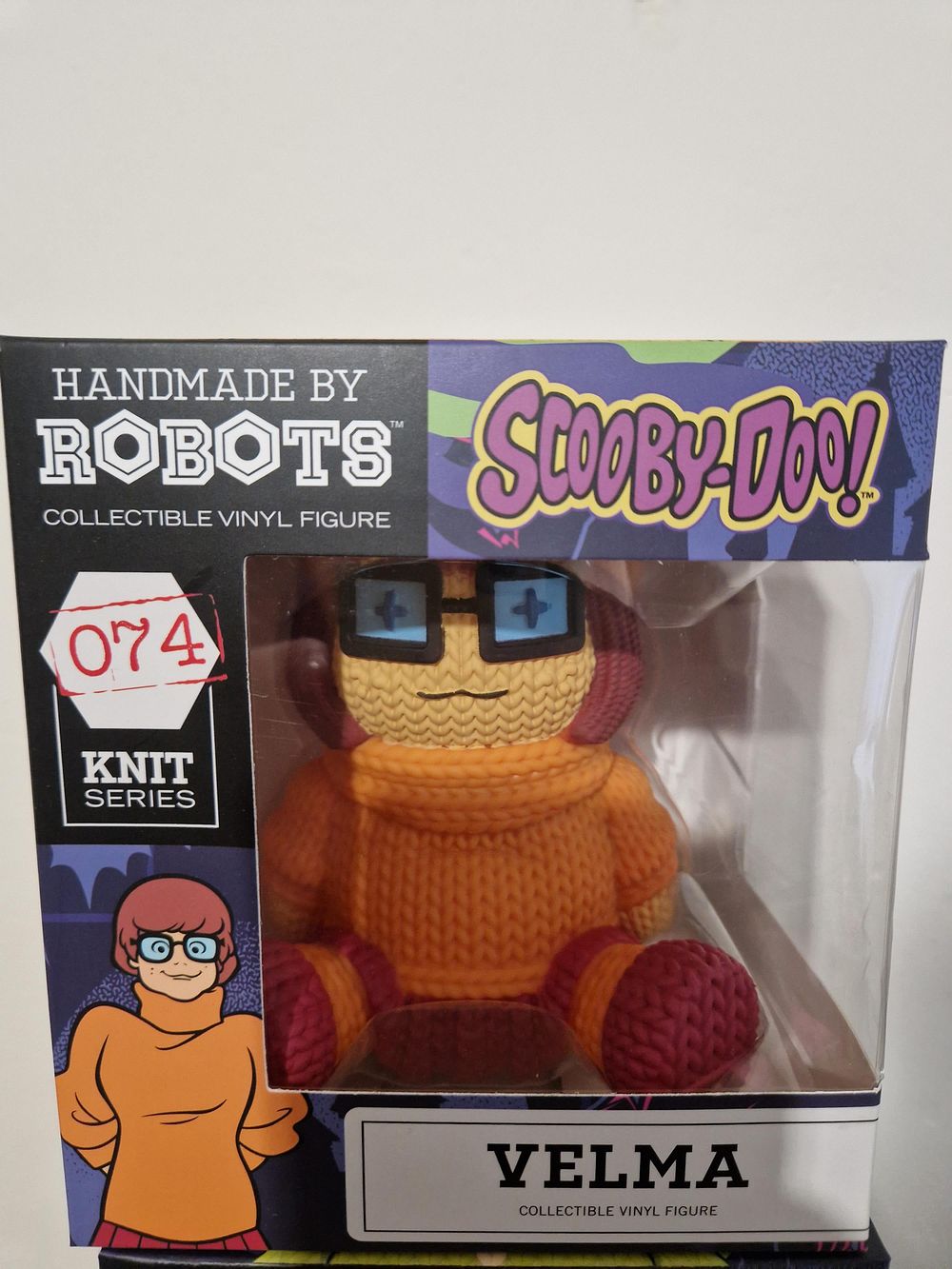 Lot 1237: Velma #074 collectible from the Handmade by Robots Knit Series.