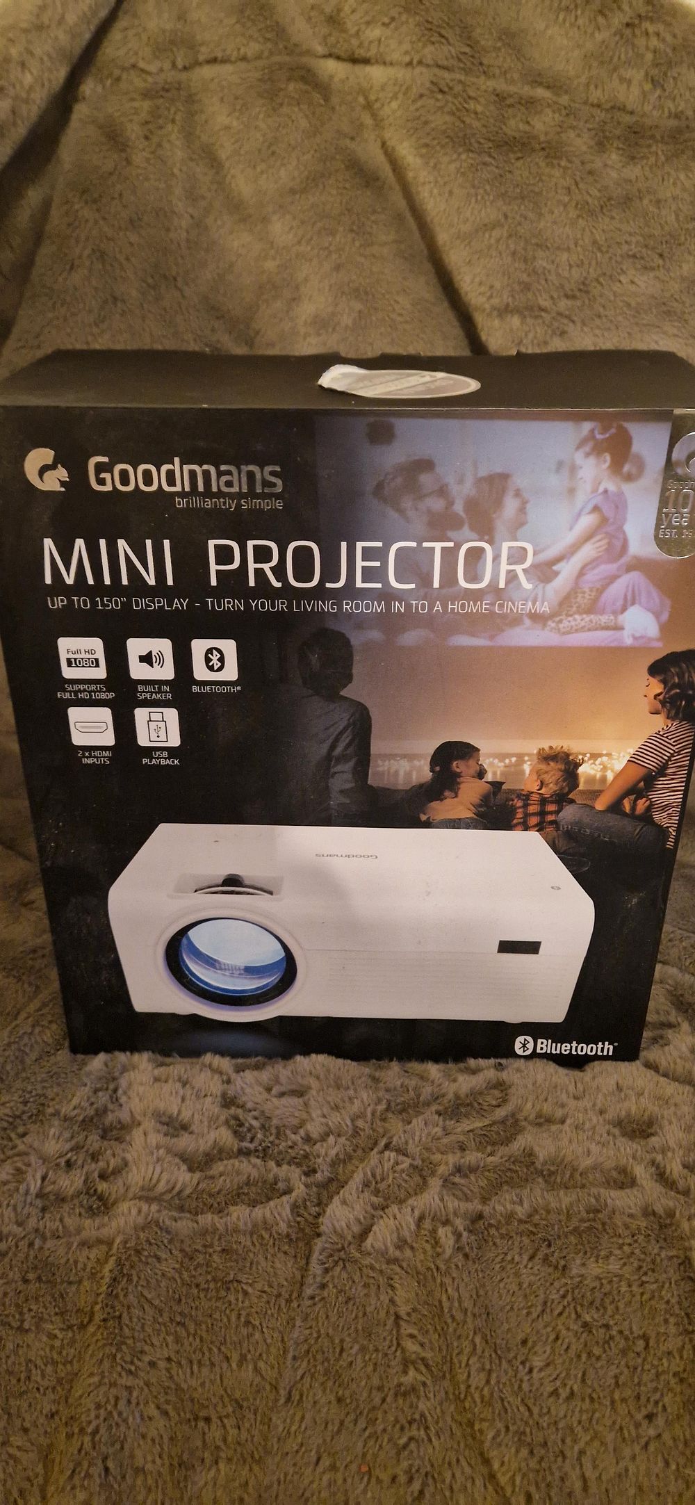 Lot 1326: Goodmans Mini Projector (specifically model 363566), a budget-friendly home cinema device