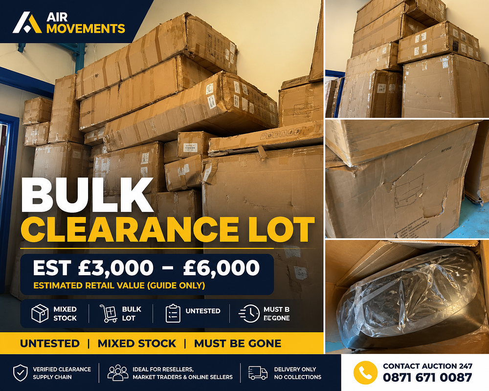 Lot 23: URGENT Bulk Clearance Lot - Mixed Boxes, Clothing & Sacks - Air Movements Stock