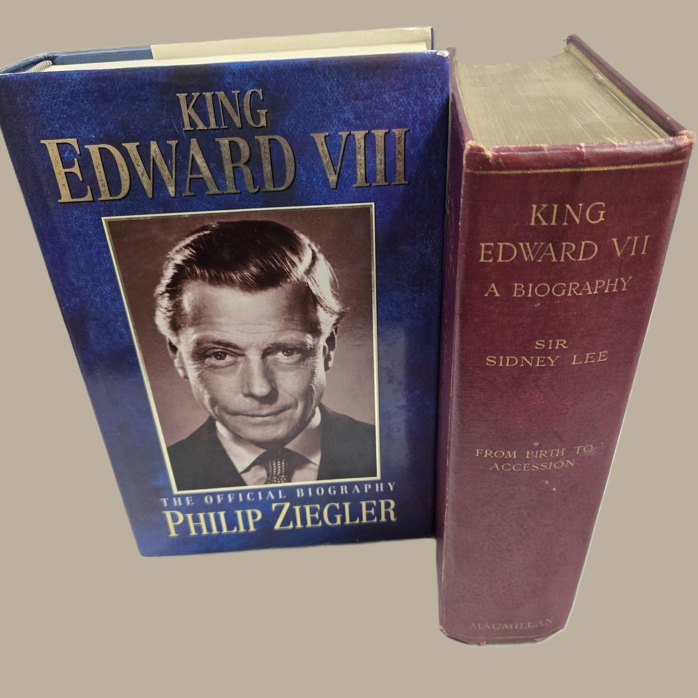 Lot 43: King Edward VI & Edward VIII - Two Hardback biographies on father and son
