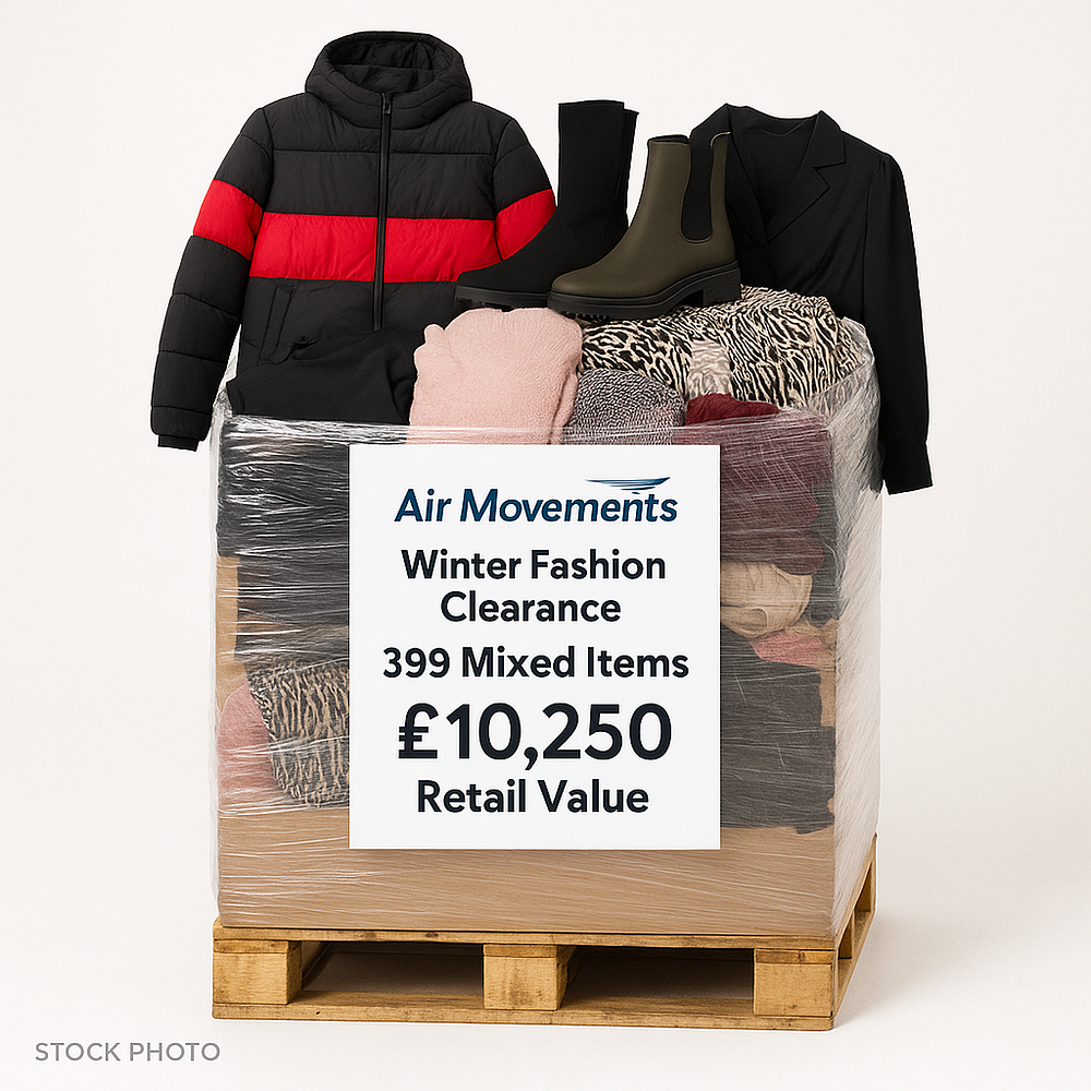Lot 61: Air Movements Winter Fashion Clearance 399 Mixed Items £10,250 Retail Value