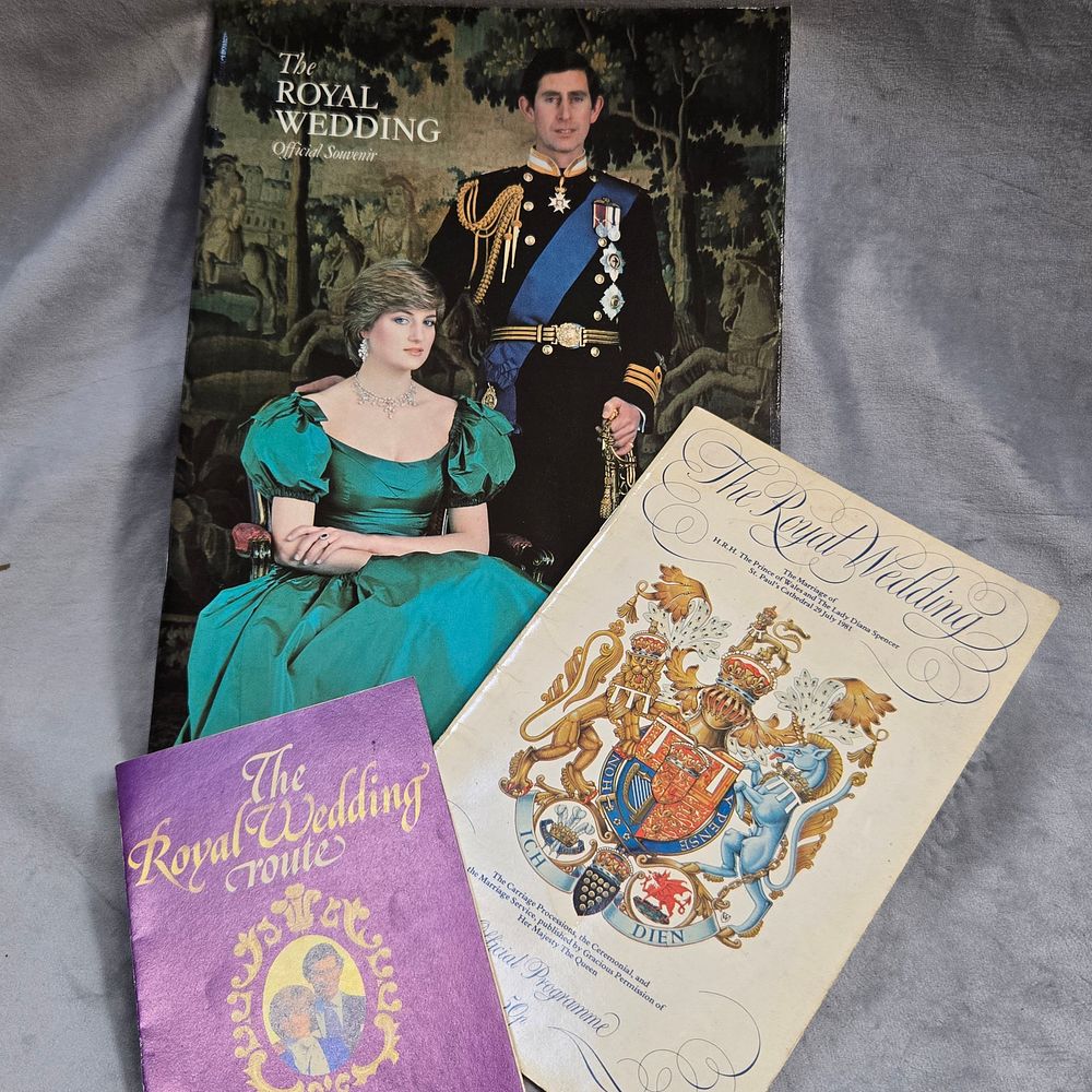 Lot 133: The Royal Wedding of Prince Charles and Lady Diana Official programme and souvenir programmes of th