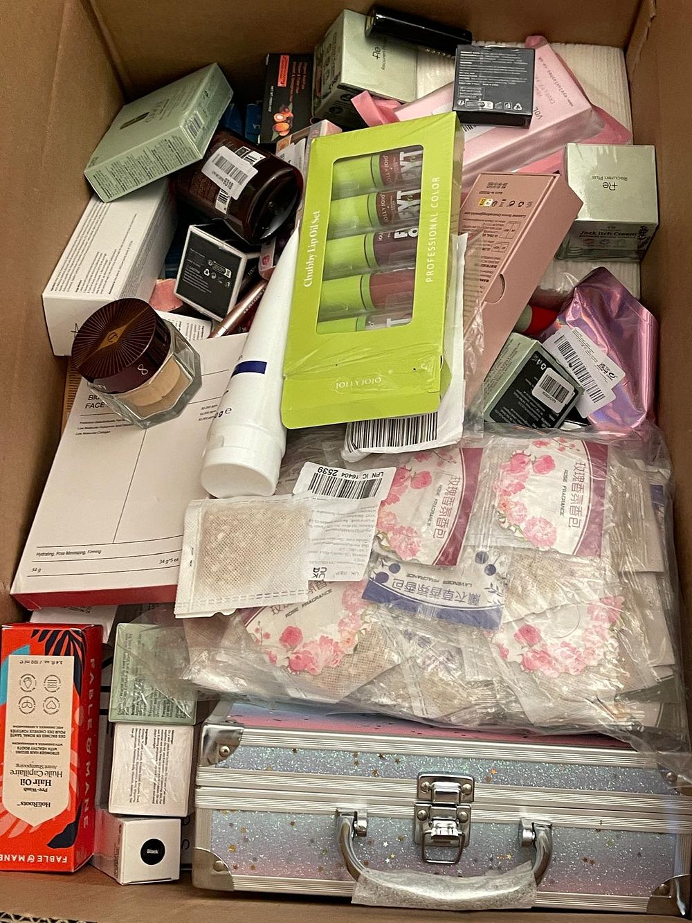 Lot 60: Viral Trending Cosmetics & Beauty Mystery Box - 100-150 Mixed Items - Ideal for TikTok &