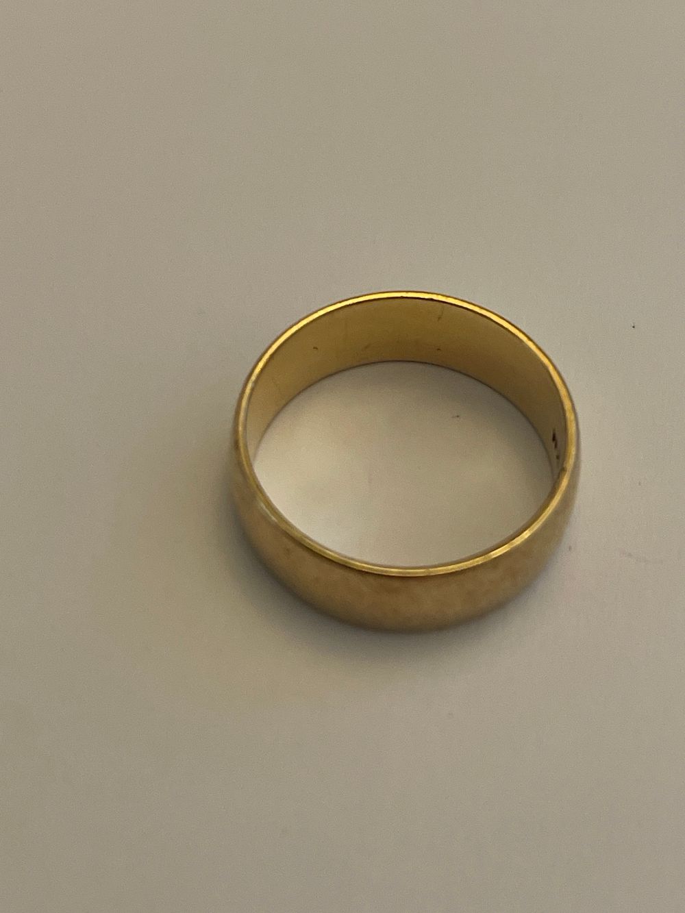 Lot 61: 9 Carat Gold Plain Band Ring 7g UK Hallmarked Scrap or Resale