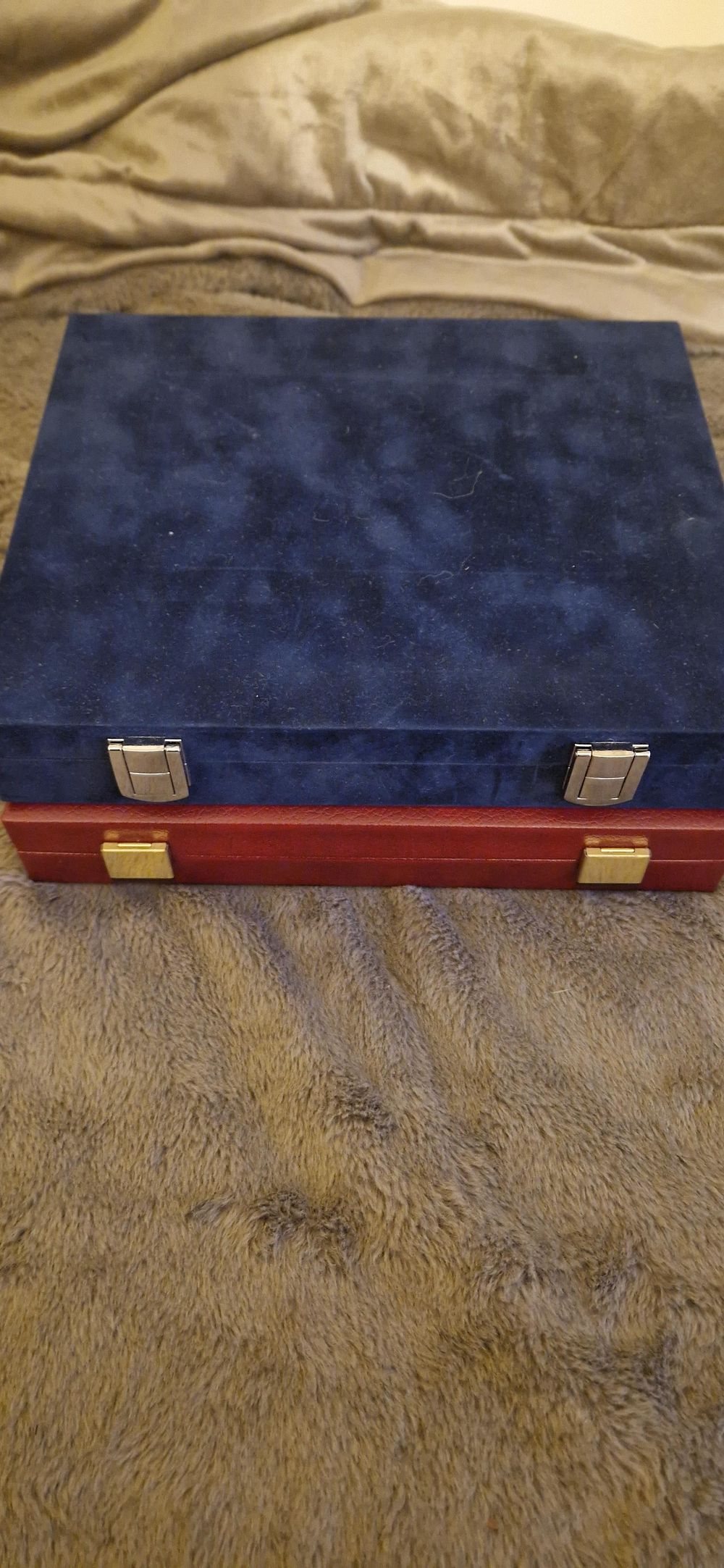Lot 67: Presentation cases for collectibles, such as coin sets.