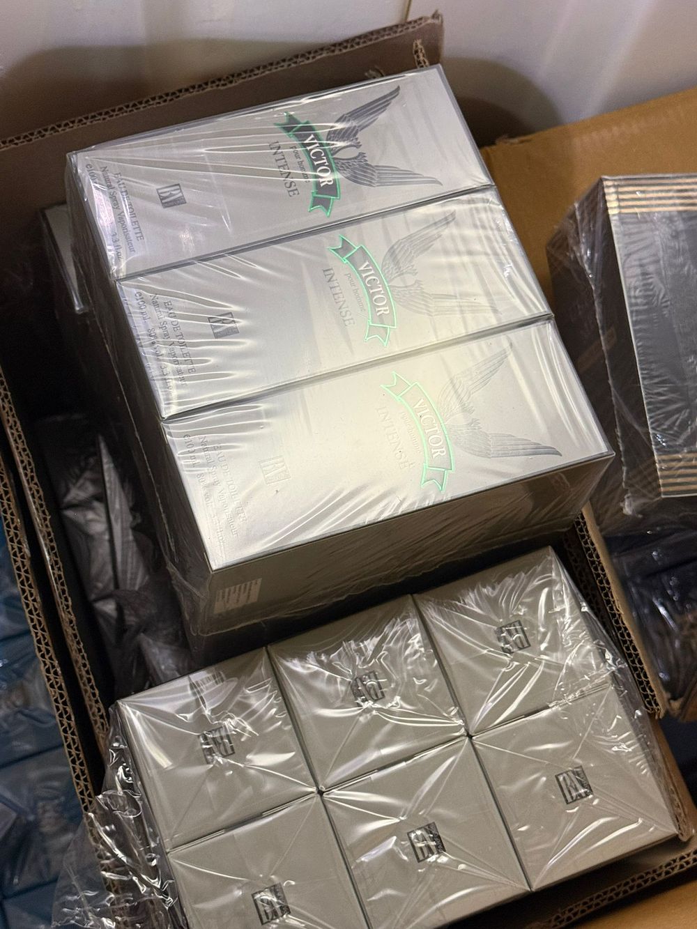 Lot 84: Bulk Box of Victor Intense Eau De Toilette 100ml Inspired Fragrance Sealed Units
