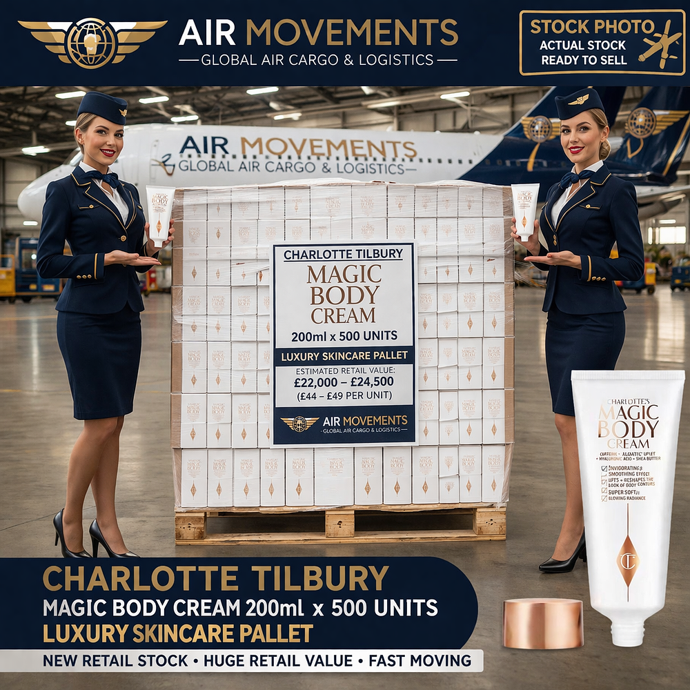 Lot 99: Charlotte Tilbury Magic Body Cream Luxury Skincare Clearance Lot x 500 x200m,