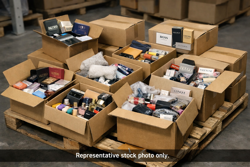 Lot 124: 20 Mistery Designer Goods, Cosmetics, Mixed Stock Insurance Value Description:
