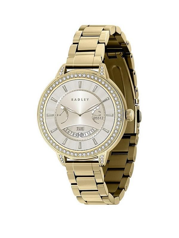 Lot 172: Radley S/GP 26mm Stoneset Soft Sport SS Bracelet