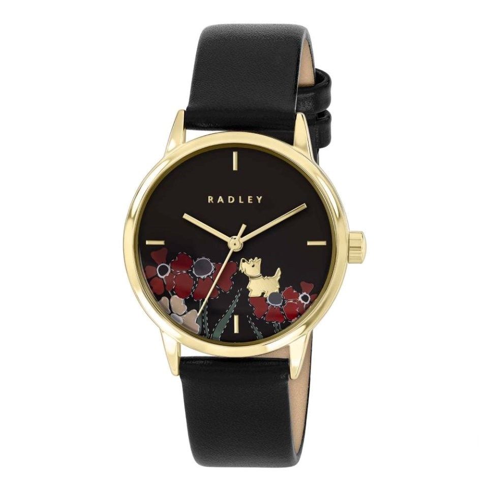 Lot 219: Radley GP 31mm Walkies Black Leather Strap
