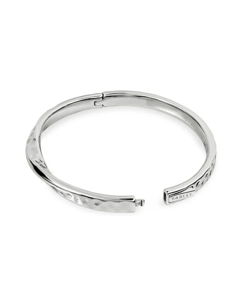 Lot 226: Radley Silver Plated Hammer Hoop Bracelet