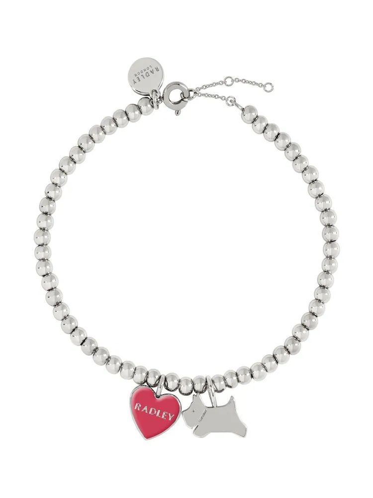 Lot 252: Radley S Heart Charm Bracelet