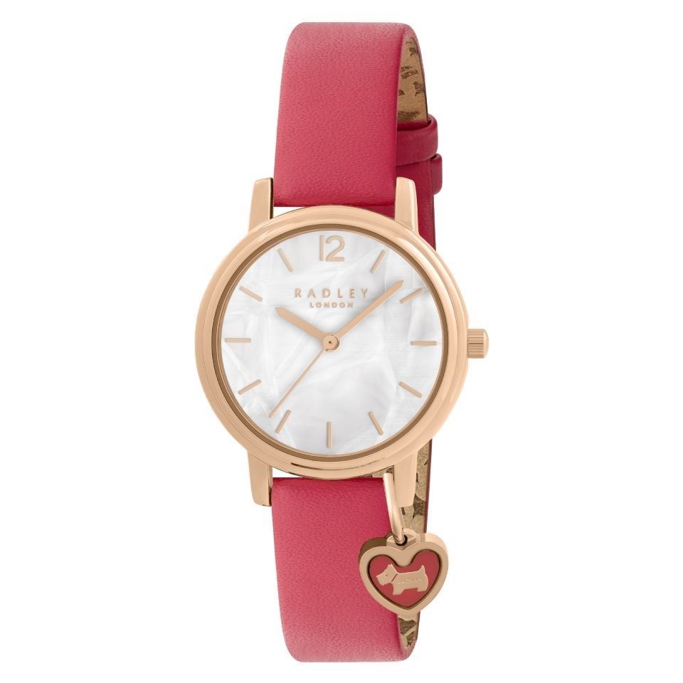Lot 306: Radley RGP 34mm Carnation Leather Strap
