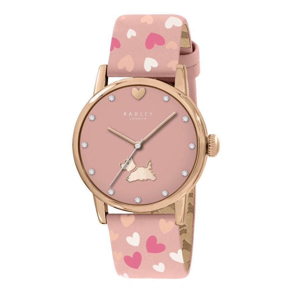 Lot 324: Radley RGP 31mm Walkies Salt & Apple Leather Strap