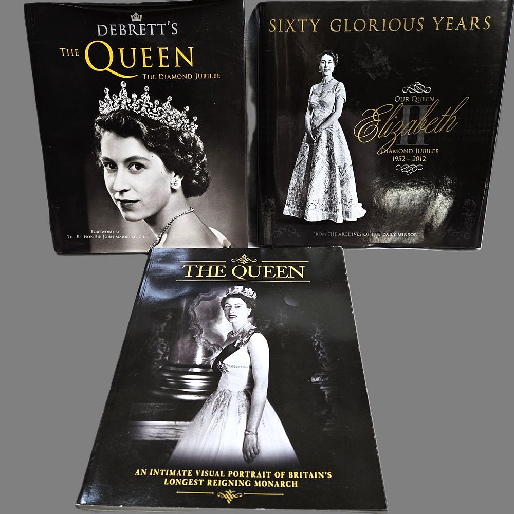 Lot 381: Large hardback picture format books of Elizabeth II