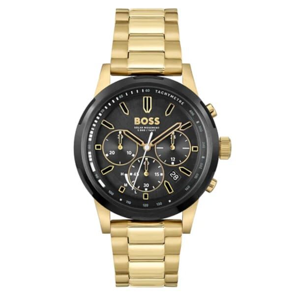 Lot 459: Hugo Boss Solar Watch - New Branded HB Watch - Full Set - MSRP £355