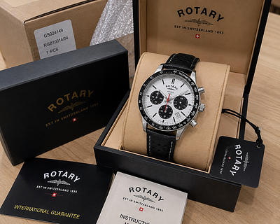 Rotary Apex 100 Chronograph Watch RGB10014/04 - Unused Clearance Stock. Description 
Premium 