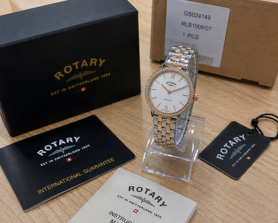 Rotary Ladies Heritage Watch RLB10008/07 - Unused Clearance Stock. Description 
Premium Rotary 