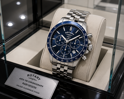 Rotary Apex 100 Chronograph Watch RGB10032/04 - Unused Clearance Stock. Description 
Premium 