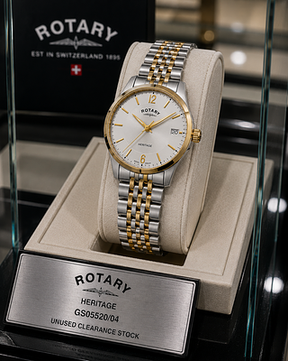 Rotary Heritage Watch GS05520/04 - Unused Clearance Stock. Description 
Premium Rotary heritage 