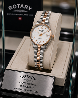Rotary Ladies Heritage Watch RLB10005/17 - Unused Clearance Stock. Description 
Premium Rotary 