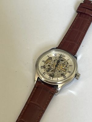 A Rotary Gents Automatic Skeleton Wristwatch, Model GS02518/06. A gentlemans stainless steel 