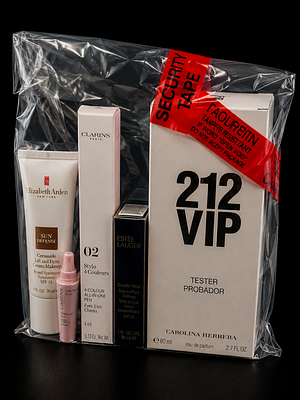 * Air Movements Security-Sealed Premium Beauty Bag – 5 Mixed Branded Items. Air Movements 