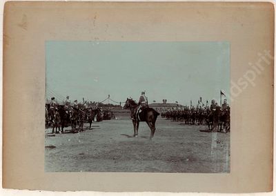 Государь Император Николай II во время празднования юбилея Лейб-гвардии Уланского Её Величества 