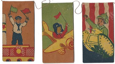 Новогодние флажки. 1920-е гг. Размер -