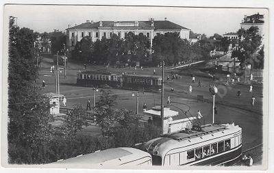Ярославль. Красная площадь. Фото 3. Тахер и Н. Орехов. Почтовая карточка. 1950-е гг. Размер - 