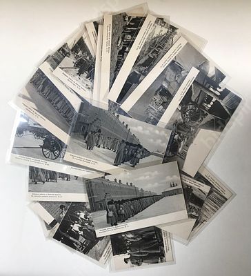Война. Отправка войск на Дальний Восток. Полная серия из 30 открыток. Москва. Фототипия Шерер 