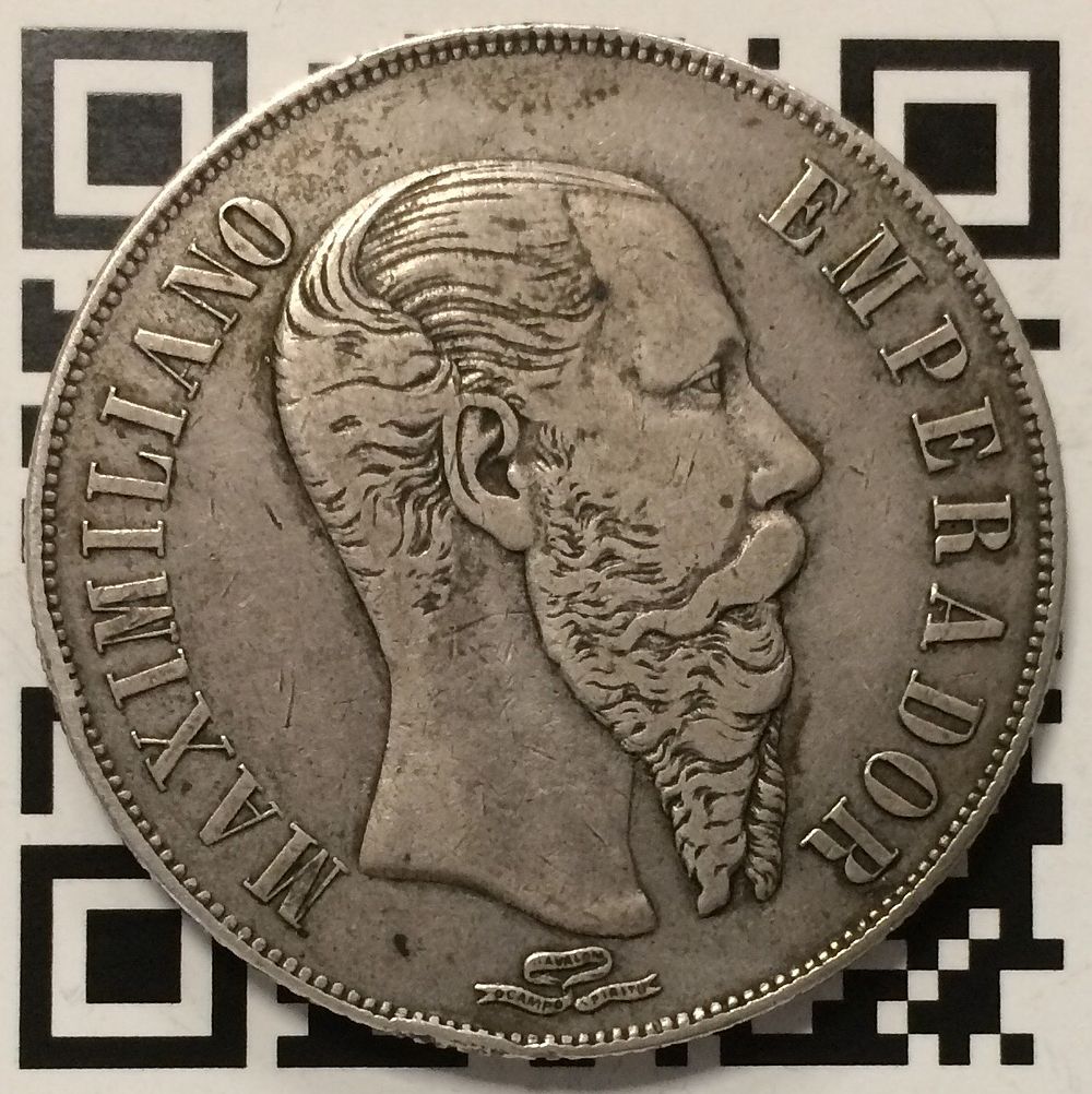 מטבע מקסיקו 1 פסו 1866 , 
מצב טוב מאוד עם פאטינה יפה וטבעית