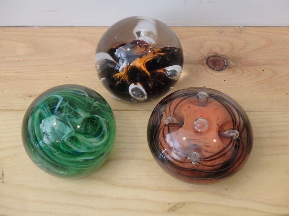 Lot 6: Three Decorative Paper Weights