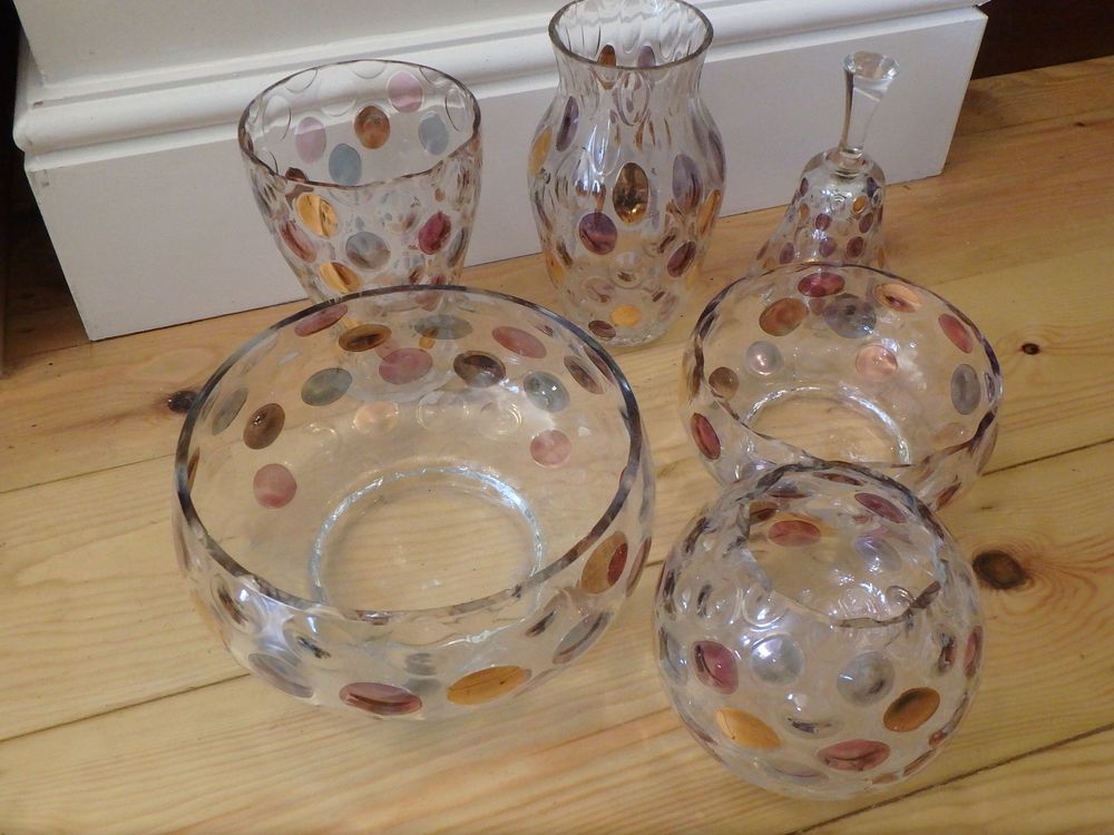 Lot 37: Nice Selection of Skol retro Czech Glass
