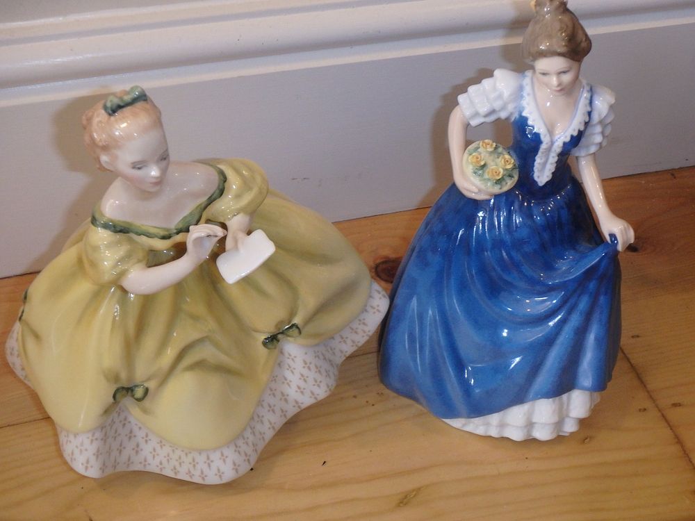 Lot 74: Two Royal Daulton Figurines “Helen” & “The Last...