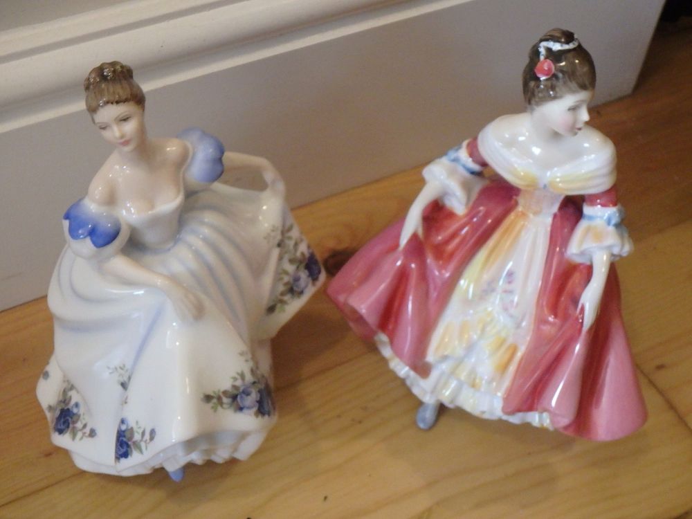 Lot 75: Two Royal Daulton Figurines “Beatrice” & “Southern Belle”