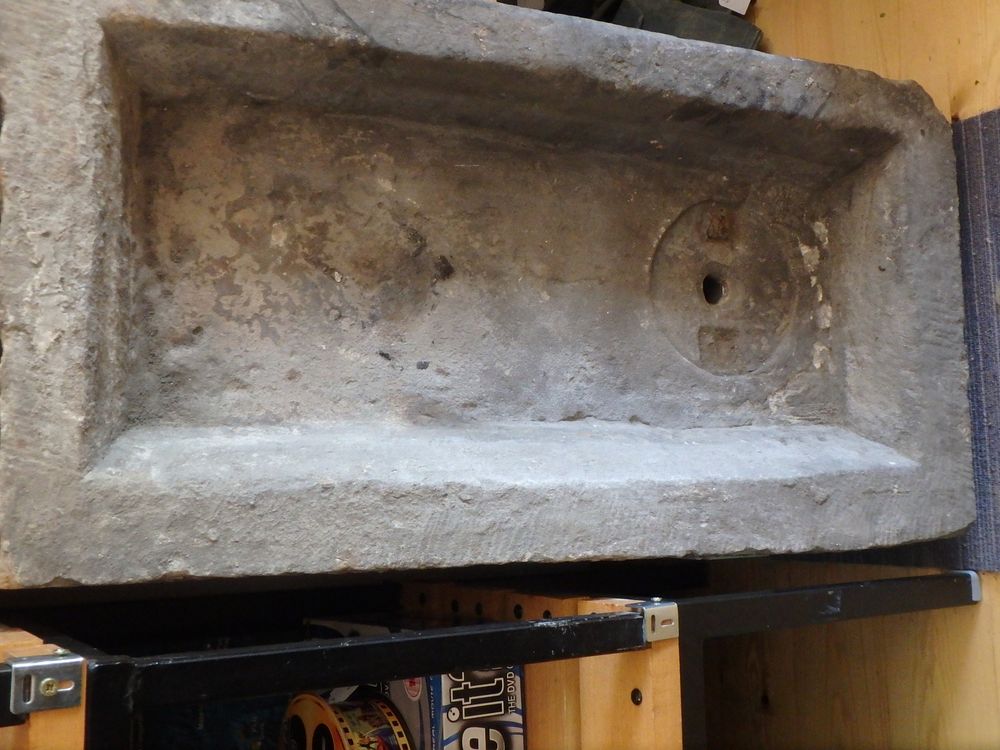 Lot 512: 16th Century Blacksmiths Sandstone Trough from North Shields...