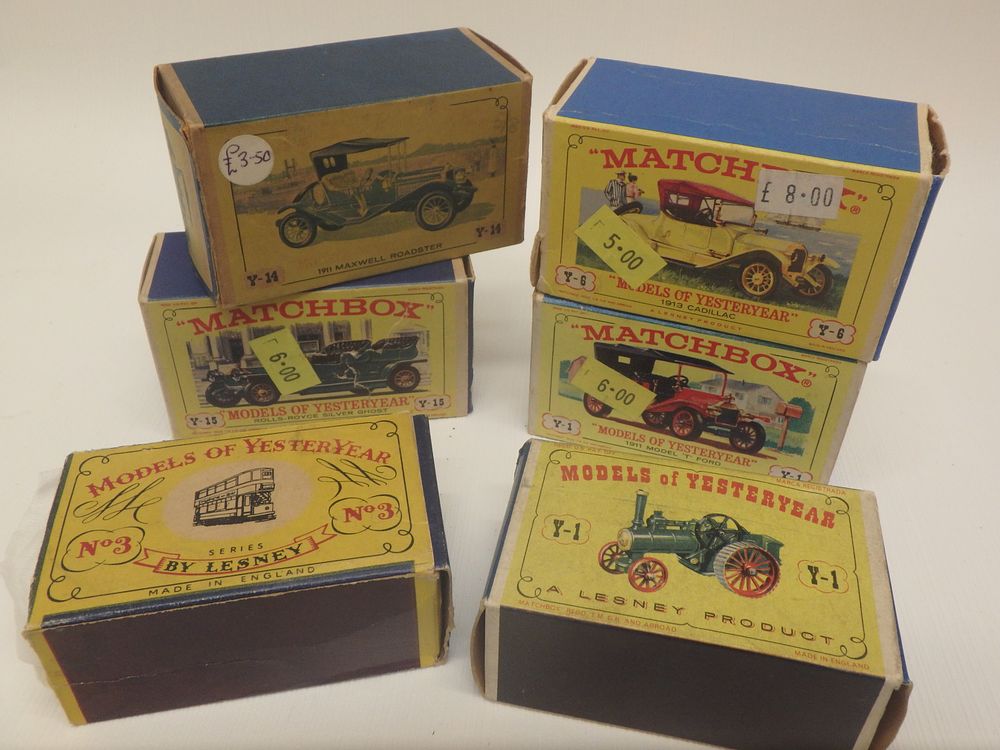 Lot 551: 6 Matchbox models of yesteryears