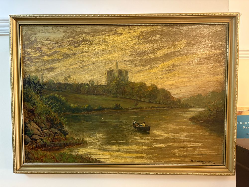 Lot 34: "Warkworth Castle" by B.B.Hemy