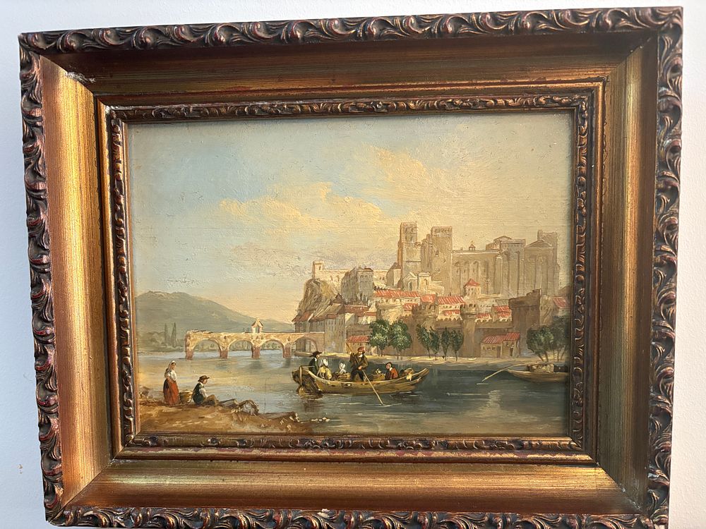 Lot 36: View of Avignon in Oil unsigned in the style of William John Wilcox