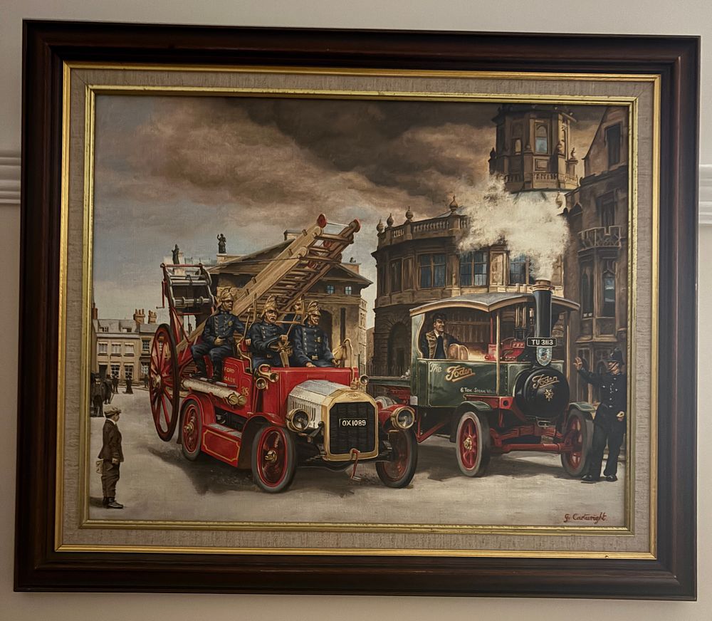 Lot 46: "The Fire Engine" by Gary Cartwright - Waddingtons Jigsaw Commission