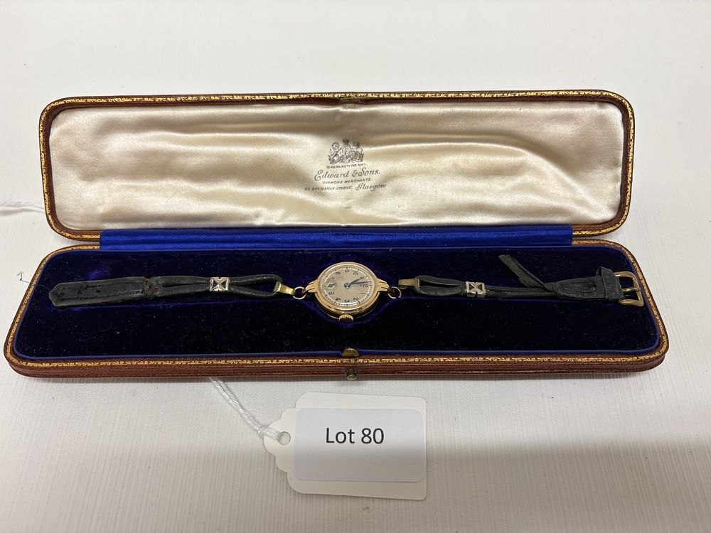 Lot 80: 9ct Gold Rolex Cocktail Watch
