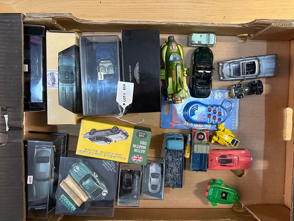 Lot 614: Nice collection of Corgi and Thunder Birds themed die cast cars